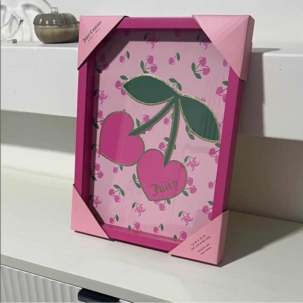 Juicy Couture Cherry Wall Art Decor